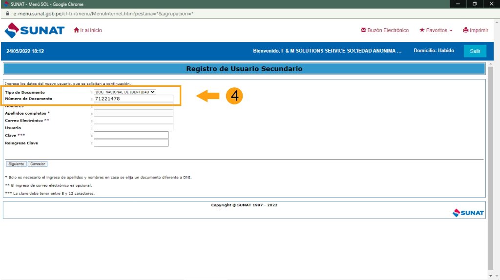 Cómo Crear un Usuario Secundario SUNAT para Facturación Electrónica