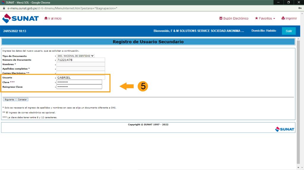 Cómo Crear un Usuario Secundario SUNAT para Facturación Electrónica